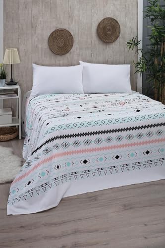 Çarşafı Lastikli Tek Kişilik Pike Yatak Örtüsü 170 x 230 Beyaz