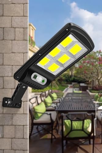 Yeni Model Güneş Enerjili Solar 120 Ledli 3 Modlu Su Geçirmez Bahçe Kapı Önü Lambası