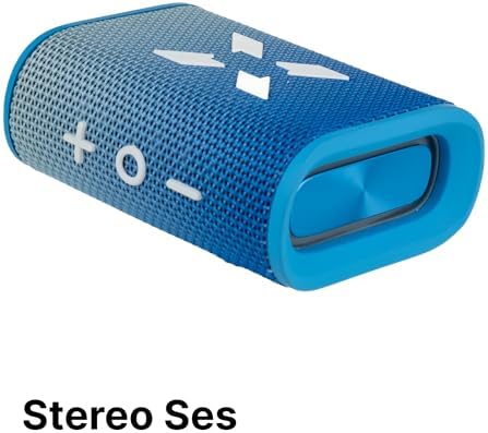 Smart Bluetooth Kablosuz Su Geçirmez IPX7 RGB TWS Hoparlör (Mavi-Beyaz) X6703