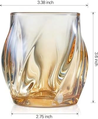 2 Adet Rengi İskandinav Tarzı Bardak Viski Kokteyl Bardağı Y17,Kehribar