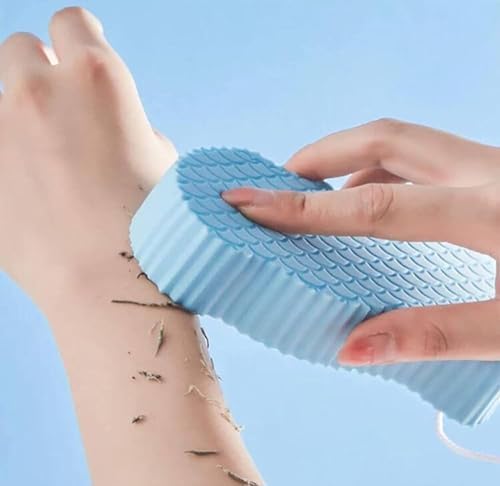 Noksi 3D Banyo Süngeri,Süper Yumuşak Masaj,Duş Süngeri, Cilt Sağlığını Korur, Yetişkinler ve Çocuklar İçin Karışık Renk Mavi,Gri,Pembe,Beyaz (nks122)