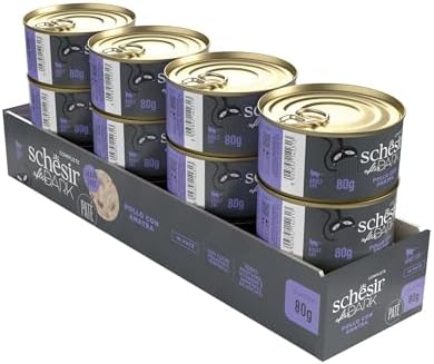 Schesir After Dark Tavuk ile Ördek Paté Yetişkin Kedi Konservesi 80g