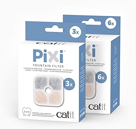 43722 Pixi yedek filtre, Pixi su çeşmesi için içme çeşmesi filtresi, 6'lı paket