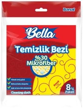 %30 Mikrofiberli Temizlik Bezi 8'Li Paket