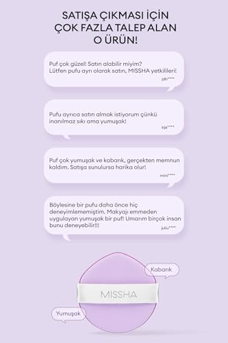 MISSHA Yüksek Kapatıcılık Sağlayan Yumuşak Makyaj Süngeri (5 ADET) Glow Layering Fit Puff