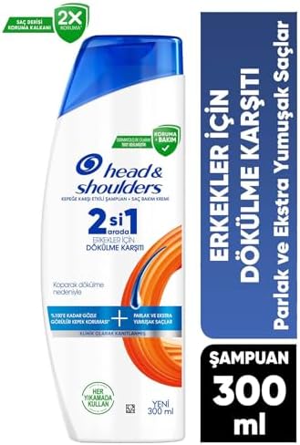 Head & Shoulders Erkeklere Özel Dökülme Karşıtı 2'si 1 Arada Kepeğe Karşı Etkili Şampuan 300ml