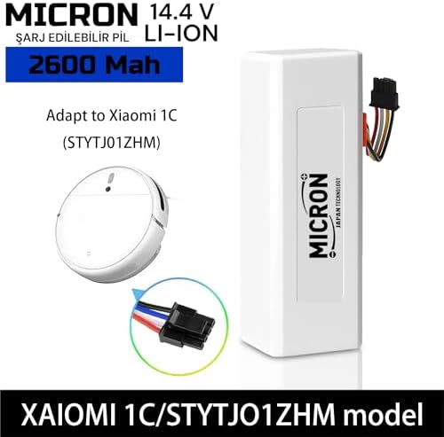 Micron Mi  Mop 1c 2in1 Akıllı Süpürge Bataryası 14.4v 2600mah Pil 14.4 Volt 2600 Mah Kutulu