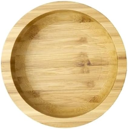 Yuvarlak Sunum ve Servis Tepsisi - Çok Amaçlı Şık Görünümlü Tepsi, Yağdanlık Altlığı, Mutfak ve Banyo İçin Dayanıklı Organizer