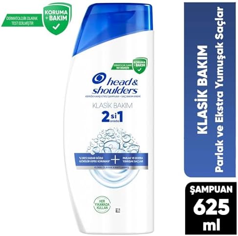 Head & Shoulders Klasik Bakım 2'si 1 Arada Kepeğe Karşı Etkili Şampuan 625ml