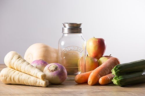 Create & spiral kesici – lezzetli meyve ve sebze spiralleri/spagetti üretimi için, saklama kavanozu dahil, 1 litre, 21,3 x 10 x 24,5 cm