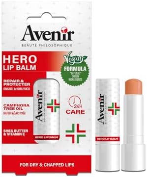 Avenir Hero Vegan Dudak Bakım Kremi - Kuruyan ve Çatlayan Dudaklar Için 24 Saat Etkili