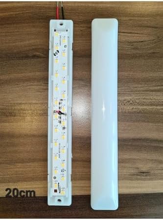 10'lu Paket 24v Tente Led Aydınlatma Armatür 20cm-oval Taban- Beyaz Işık 6500k