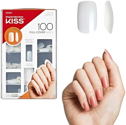 Kiss Şeffaf Kısa Takma Tırnak (100'Lü Paket)