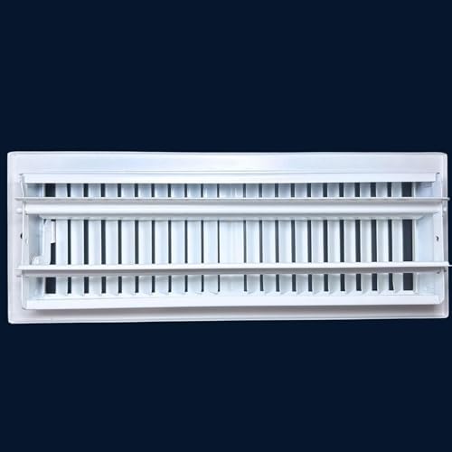 10" x 4" 2 Yollu Hava Akışı Duvar ve Tavan Kaydı Buzul Beyaz Kaplama | 4 "x 10" 2 Yönlü Hava Difüzörü | Ev Yan Duvarları ve Tavan için Hava Delikleri | Sierra