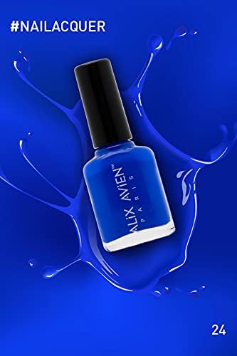 ALIX AVIEN Koyu Mavi Oje 24 - Yüksek Pigmentli Uzun Süreli Kalıcılık Hızlı Kuruma - Nail Lacquer 24