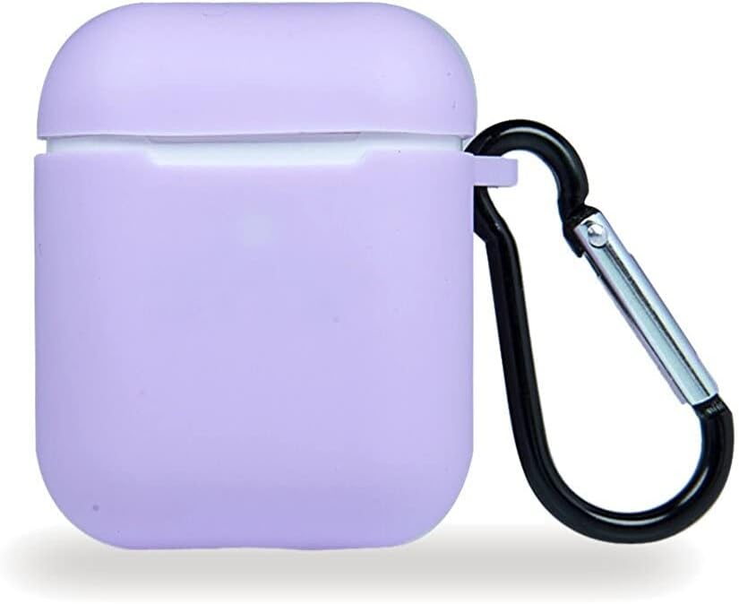 Happy AirPods 2/1 Nesil Uyumlu Kılıf Silicone Fit (Silikon) Lila Renk