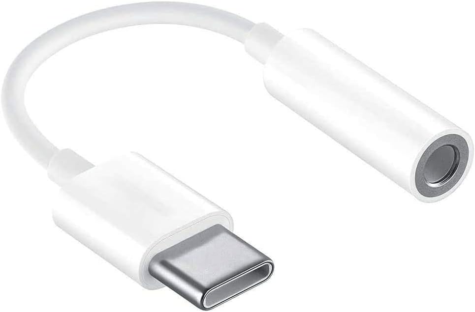 Type-c (USB C) to 3.5mm Aux Dönüştürücü Adaptör Kulaklık Dönüştürücü Beyaz