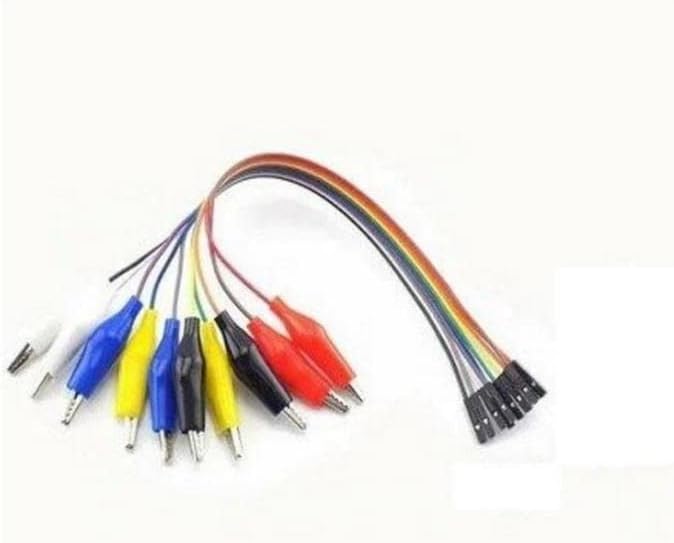 30 cm 10 Pin Krokodil - Jumper Kablo (Dişi)