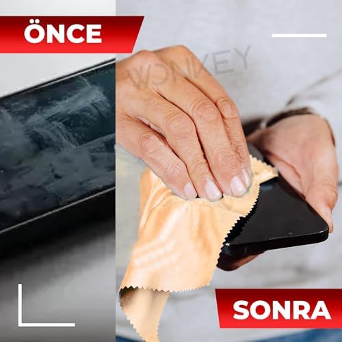 Tüy Bırakmayan Mikrofiber Bez, Lens, Gözlük, Telefon,, iPad, Tablet, Bilgisayar, Laptop Ekranı LCD TV ve Diğer Hassas Yüzeyler için Silme Bezi, Mikrofiber Temizleme Bezi (2 Adet 15x15 cm)