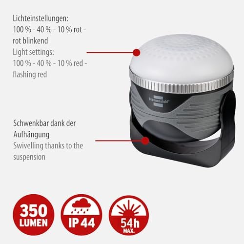 Bluetooth Mıknatıs ve Kancalı 350 Lm Kamp Lambası ve Powerbank