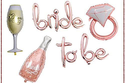 Bride To Be Balon Seti Bekarlığa Veda Setleri Rose Şampanya Balon