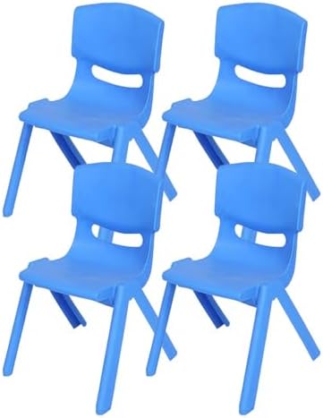 4'Lü Set Büyük Şirin Çocuk Sandalyesi Açık Mavi