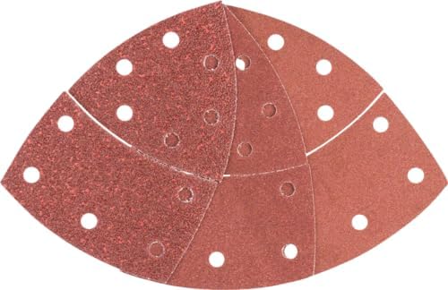 - Multi Zımpara Kağıdı 10'lu Set, 102 x 62/93 mm 40/120/180 Kum 11 Delik