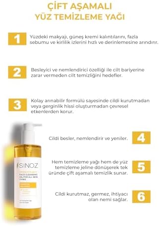 Sinoz Perfect Purity Yüz Temizleme Yağı 400 Ml