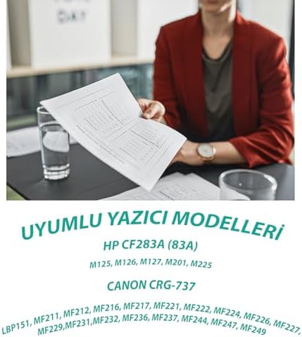 YSY CF283A M125 M126 M201 M225 1500 (1.5K) Sayfa Verimli Muadil Toner (Siyah)