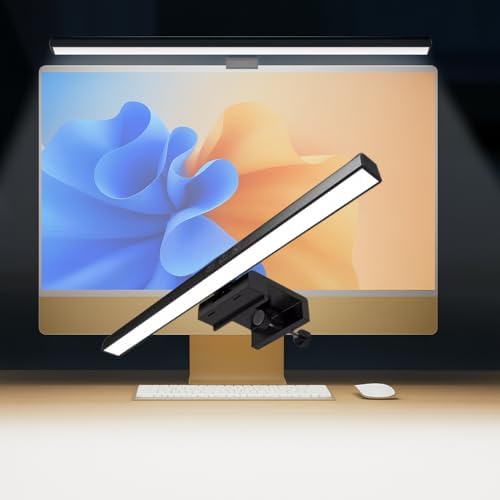 30 cm LED Monitör Lambası – 3 Renk Sıcaklığı Ayarı, Dokunmatik Kontrol, 60 Dakika Zamanlama, Modern Tasarım, USB DC 5V Güç, ABS Gövde, Masa Üstü Işık TB-30SA