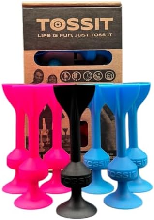 TOSSIT Game: Aile ve Partiler İçin Mükemmel Silikon Vantuz Dart Oyunu, İç ve Dış Mekan Eğlencesi İçin Yapışkan Dart Atış Oyunu, Mükemmel Hediye - Starter Pack