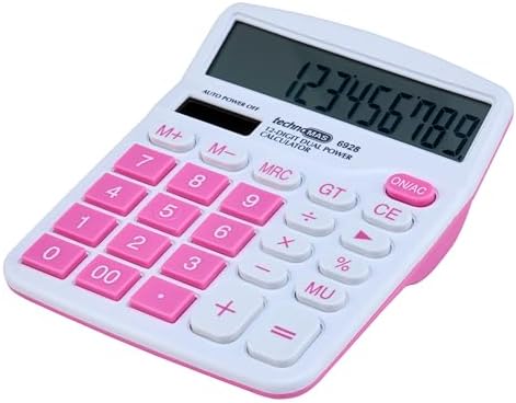 Hesap Makinesi Ofis Tipi, Renkli Seri, Pembe