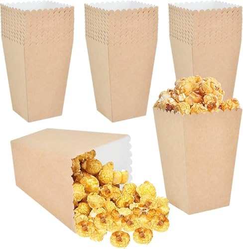 Popcorn Kutusu, 8 Adet, 650-800 ml Kapasiteli, 13.5x9x6.3 cm, Parti ve Doğum Günü İçin