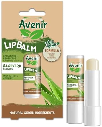 Avenir Aloevera Vegan Dudak Bakım Kremi - Kuruyan ve Çatlayan Dudaklar Için Yumuşatıcı ve Koruyucu Etkili