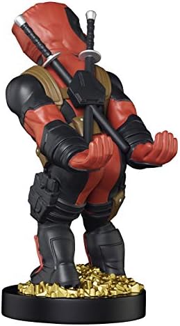 Gaming Cable Guys - Deadpool Arka Görünüm Şarj Telefonu ve Kumanda Tutucu - Elektronik Oyunlar, Kırmızı