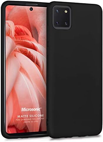 Silicone Galaxy 10 Lite için Kılıf Siyah [Galaxy 10 Lite ile Uyumlu Kılıf - Siyah]