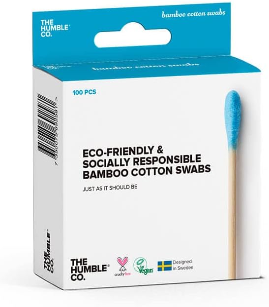 HUMBLE KULAK - MAKYAJ ÇUBUĞU 100 ADET - MAVİ Bambu Kulak Çubuğu 100 Pcs - Mavi