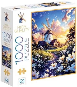 Yel Değilmeni 1000 Parça 2,2mm Kalınlık 48x68cm Profesyonel Hobi Puzzle Yapboz Serisi