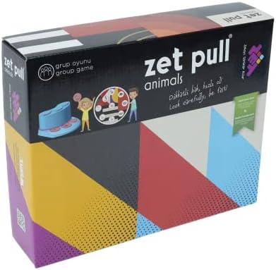 Zet Pull Animals Zeka ve İşitsel Algı Oyunu 3+ Yaş 8 Oyuncu