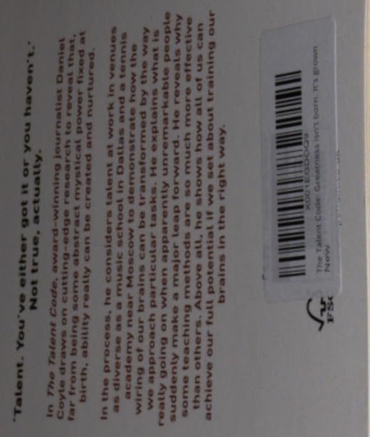 The Talent Code: Greatness isn't born. It's grown