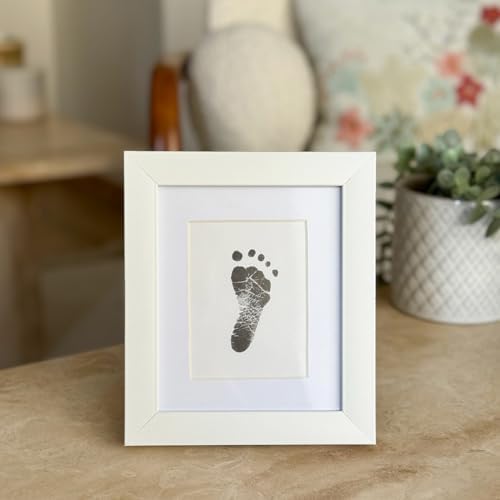Tekli Bebek El veya Ayak İzi Çerçevesi - Yenidoğan 0-6 Aylık Baskı Kiti ile Uyumlu - Sadece Çerçeve