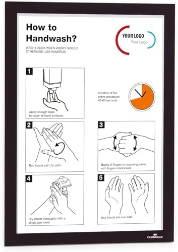 MIKNATISLI CERCEVE A4 SIYAH 2'LI