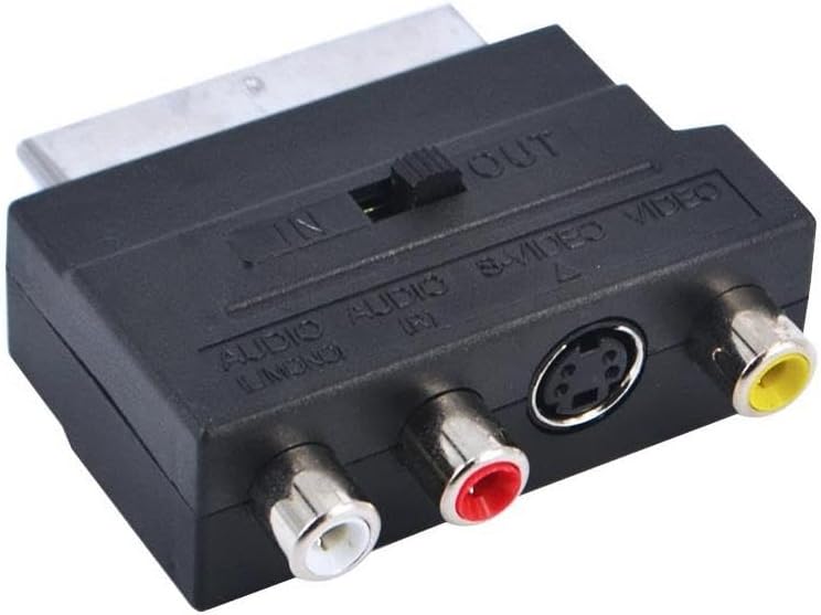 Scart To Rca Skart Tos Av Svideo Çevirici Dönüştürücü Adaptör