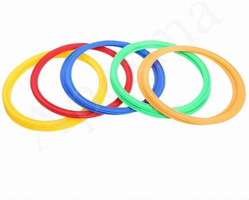 Daire Seksek Halka Oyunu Seti 22 Parça - Anaokulu ve Açık Hava Bahçe Aktivite Eğitim Çemberi 27 Cm