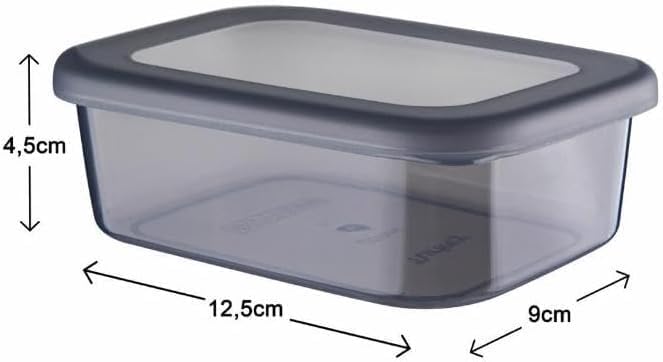 12 Adet 250ml Füme Erzak Depolama ve Saklama Kabı