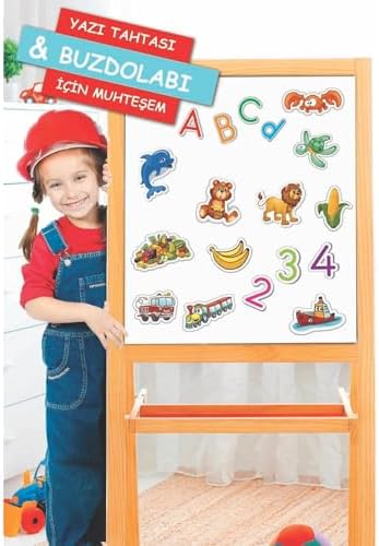 Manyetik Mıknatıslı 30 Parça Hayvanlar ve 26 Parça Sebze Meyveler Eğitici Set Magnet