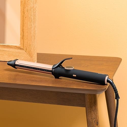 Cecotec Bamba SurfCare Curly Sphere Saç Maşası, 28 mm Seramik ve Turmalin Silindir, Daha Az Elektriklenme, LCD Ekran, 120-210°C, 360° Döner 1,8 m Kablo, Otomatik Kapanma, Soğuk Uç