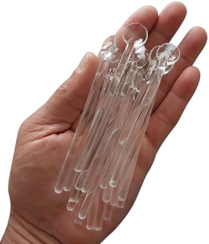 Ev Ofis İşyerinde Kullanımlık Kutulu 15 Adet Kahve,çay Kaşıkları, Cam Karıştırma Çubuk, Kahve Karıştırıcıları, Buzlu Çay Kaşığı, Çay, Baharat Şeker,Hediyelik İçin Cam Karıştırma Kaşığı 4,33inch 11cm