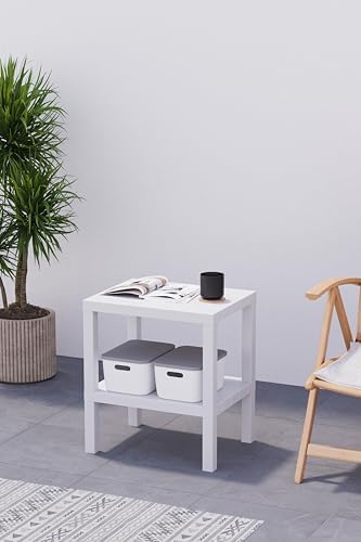 Life 2 Katlı Plastik Beyaz Banyo Mutfak Rafı MIT1054