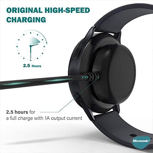 Galaxy 6 43mm İle Uyumlu Manyetik USB Şarj Kablosu Siyah [Galaxy 6 43mm ile Uyumlu Şarj Kablosu - Siyah]